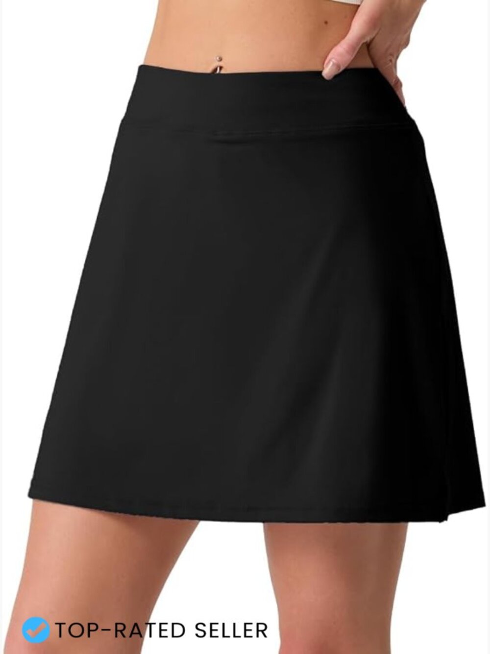 High Waisted Tennis Skirt 2 in 1 Athletic Skort Quick Dry Pickleball Golf